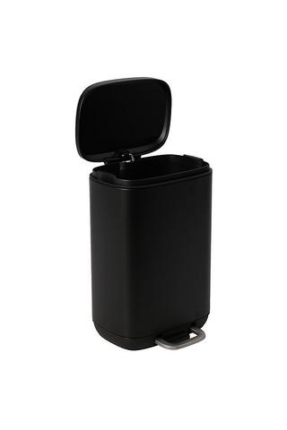 Soft Close Matt Stainless Steel Bin 5l