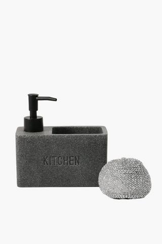 Resin Soap Dispenser With Sponge