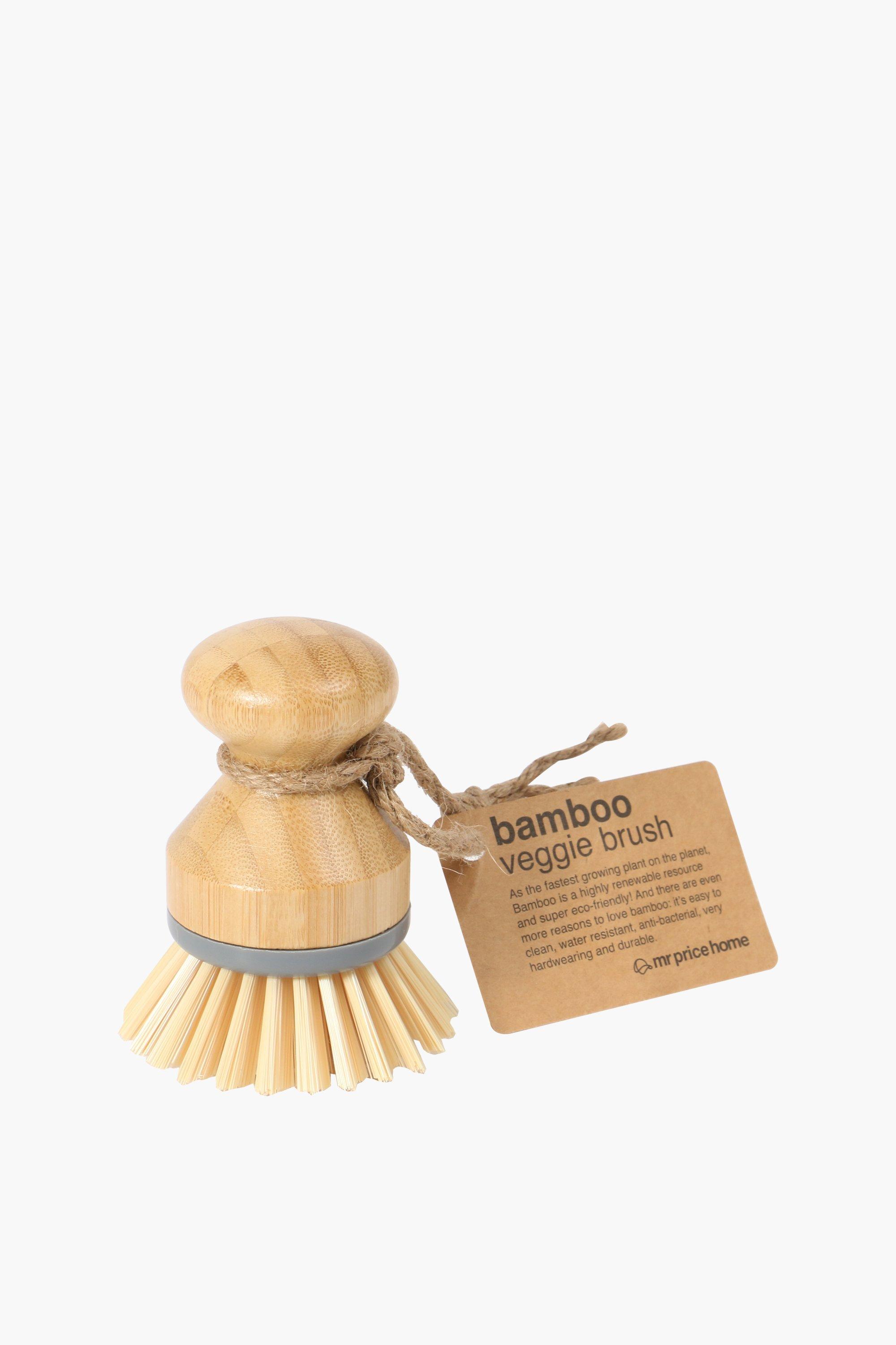 Bamboo Veggie Brush New