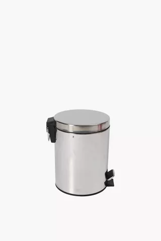 Stainless Steel Round Step Dustbin, 5l