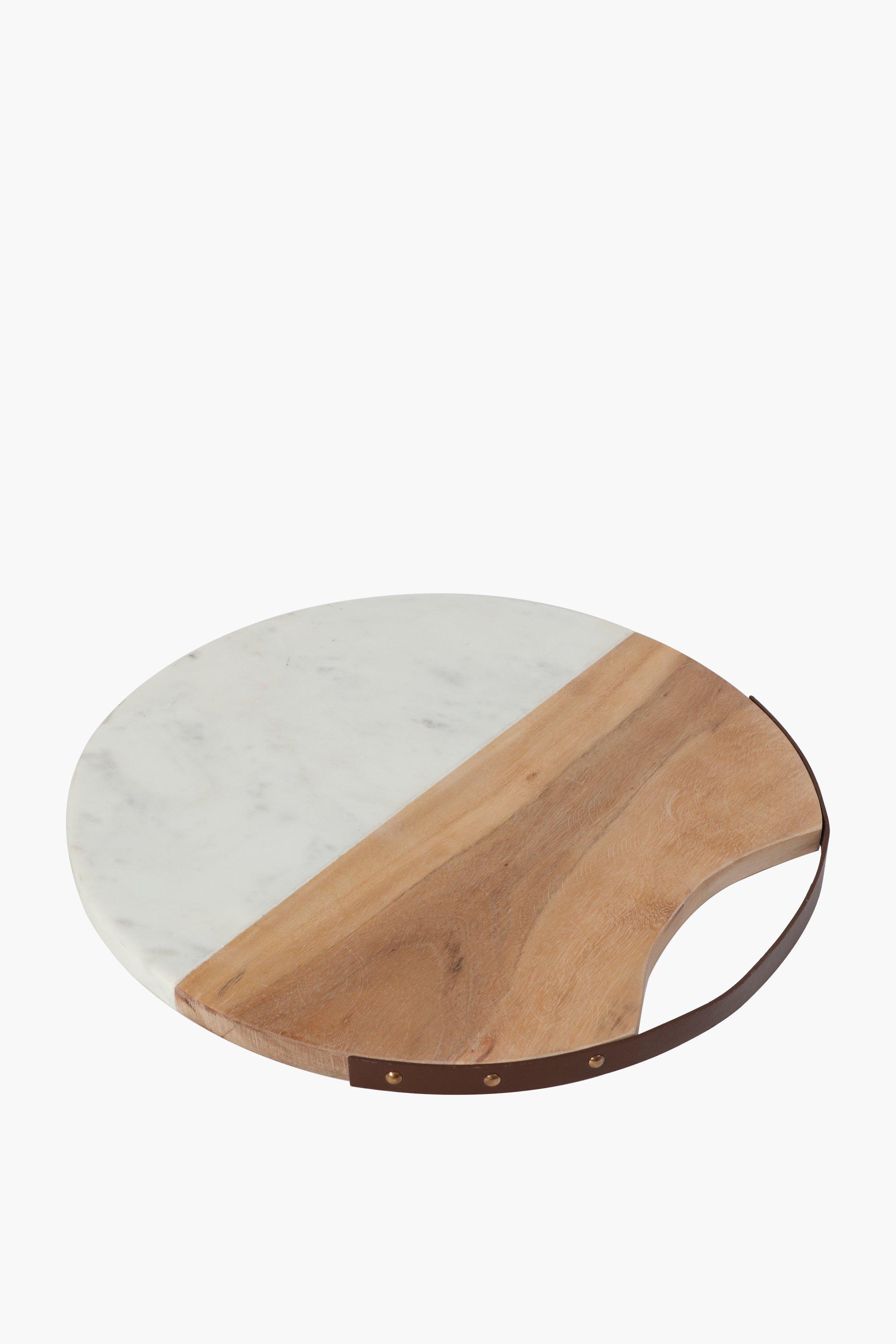 Marble And Wood Chopping Board