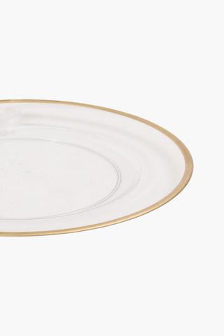 Metallic Rim Festive Underplate
