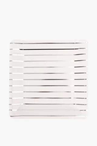 8 Pack Stripe Paper Plates