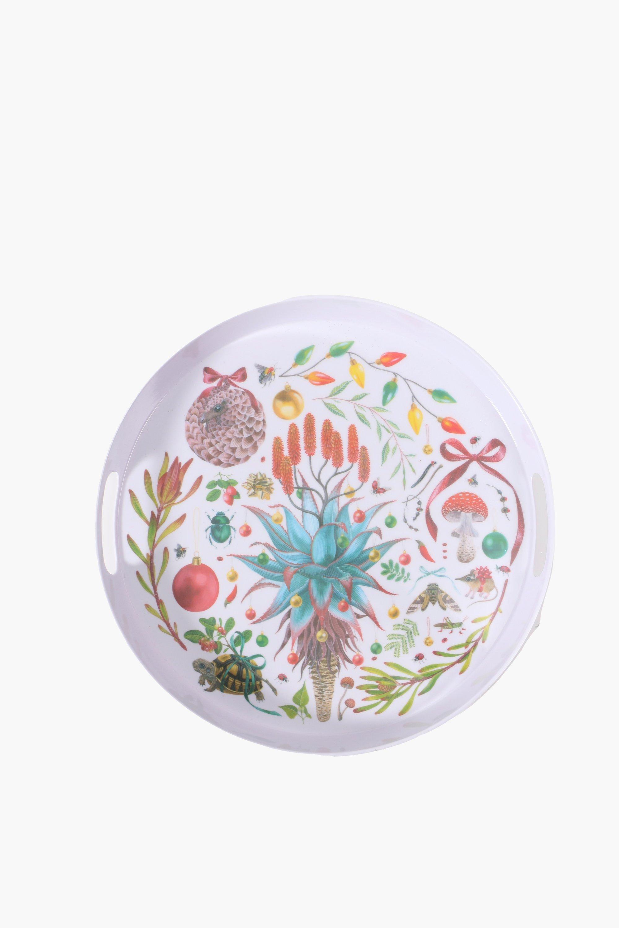 Colab Georgina Taylor Festive Round Tray