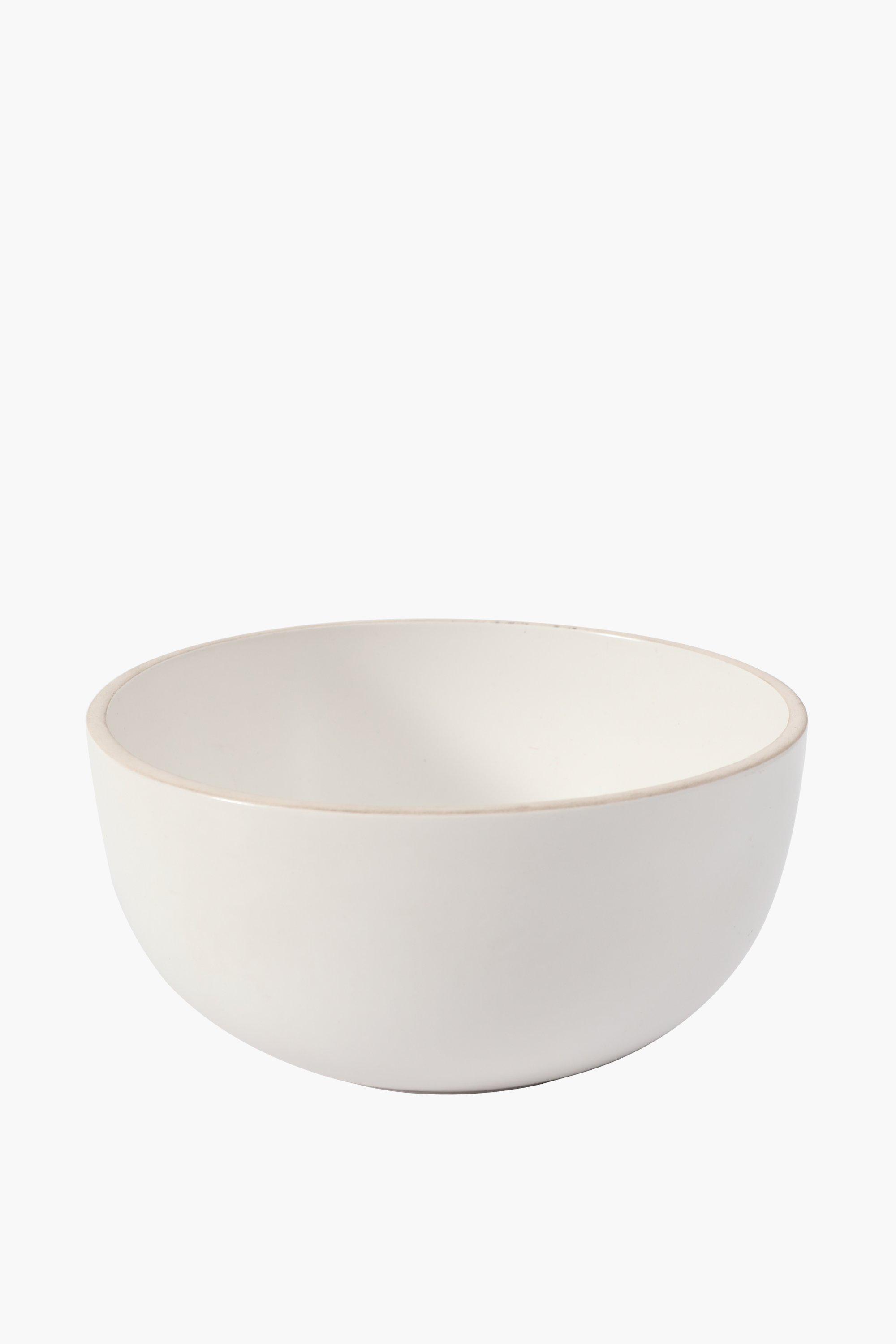 Two Tone Rim Stoneware Bowl