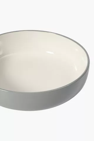 Two Tone Stoneware Soup Bowl