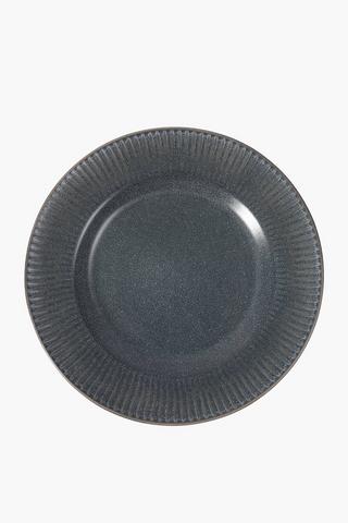 Ridge Glaze Fluted Dinner Plate
