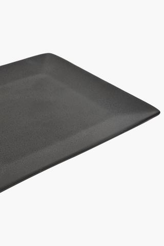 Speckle Square Stoneware Dinner Plate