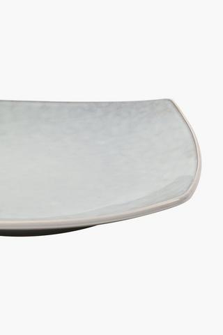 Glaze Square Stoneware Dinner Plate