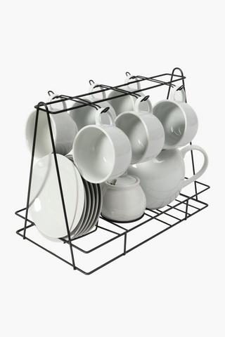 16 Piece Tea Set On Stand