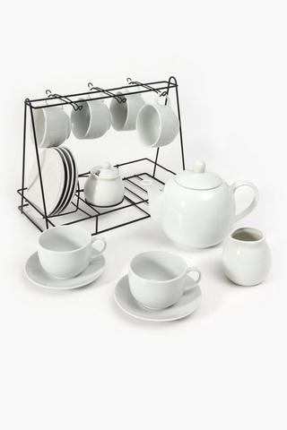 16 Piece Tea Set On Stand