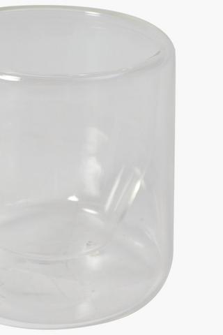Double Wall Glass Mug Small