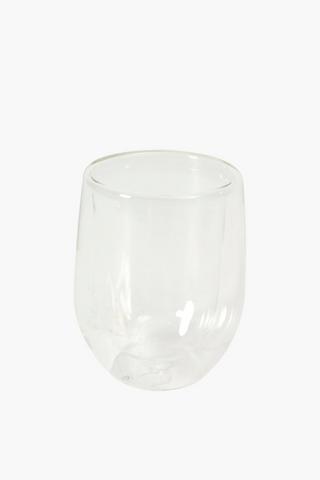 Double Wall Glass Mug, Large