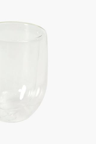 Double Wall Glass Mug, Large