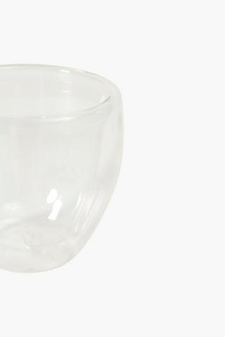 Double Wall Glass Mug, Medium