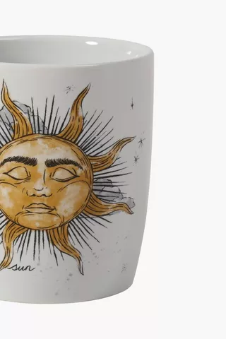 2 Pack Sun And Moon Decal Mugs