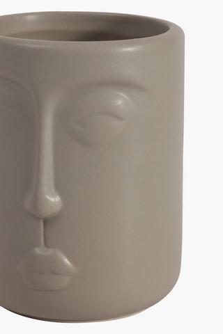 Stoneware Face Mug