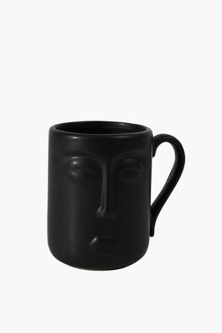 Stoneware Face Mug