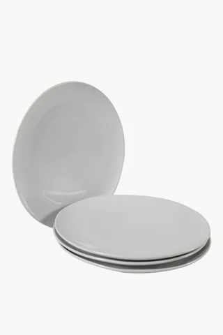4 Pack Stoneware Dinner Plates