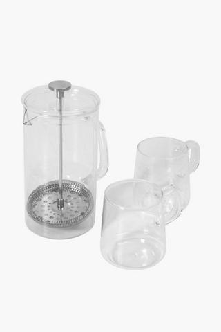 Glass Coffee Plunger Set