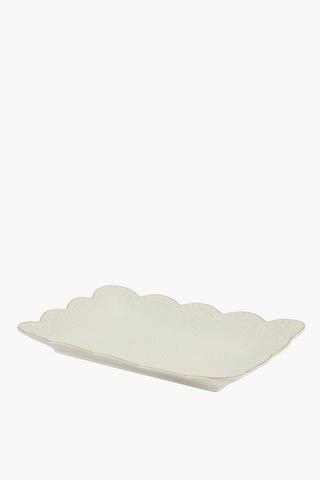 Embossed Porcelain Platter
