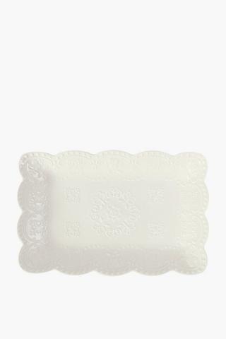 Porcelain Embossed Platter