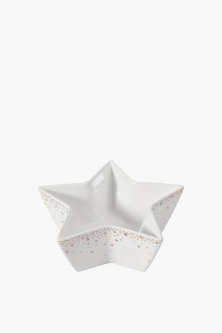 Festive Stoneware Star Bowl