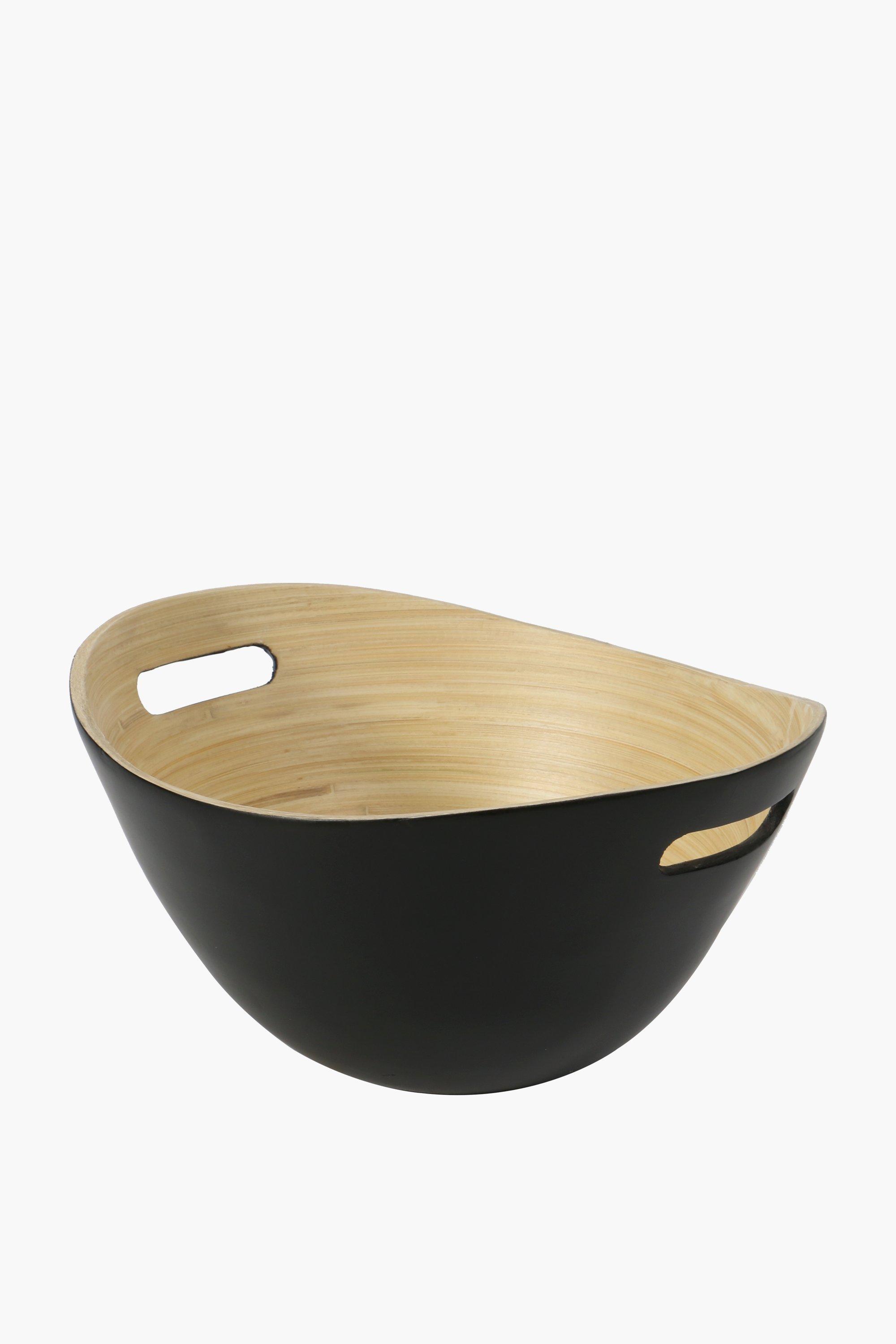 Bamboo Curved Salad Bowl Large