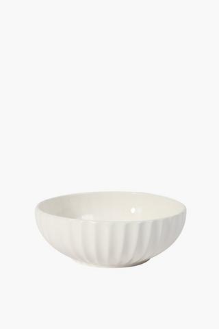 Stoneware Ridged Bowl Medium