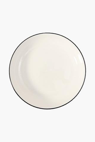 Fluted Rim Serving Plate Medium