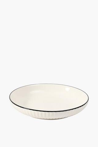 Fluted Rim Serving Plate Medium