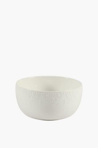 Ceramic Textured Salad Bowl
