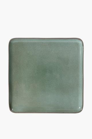 Stoneware Glazed Square Platter