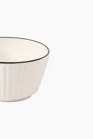 Fluted Rim Serving Bowl Small