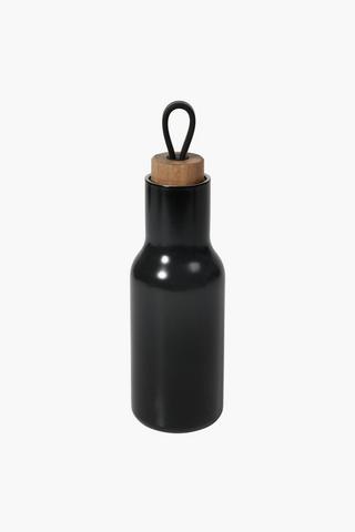 Cyan Bamboo Water Bottle, 600ml