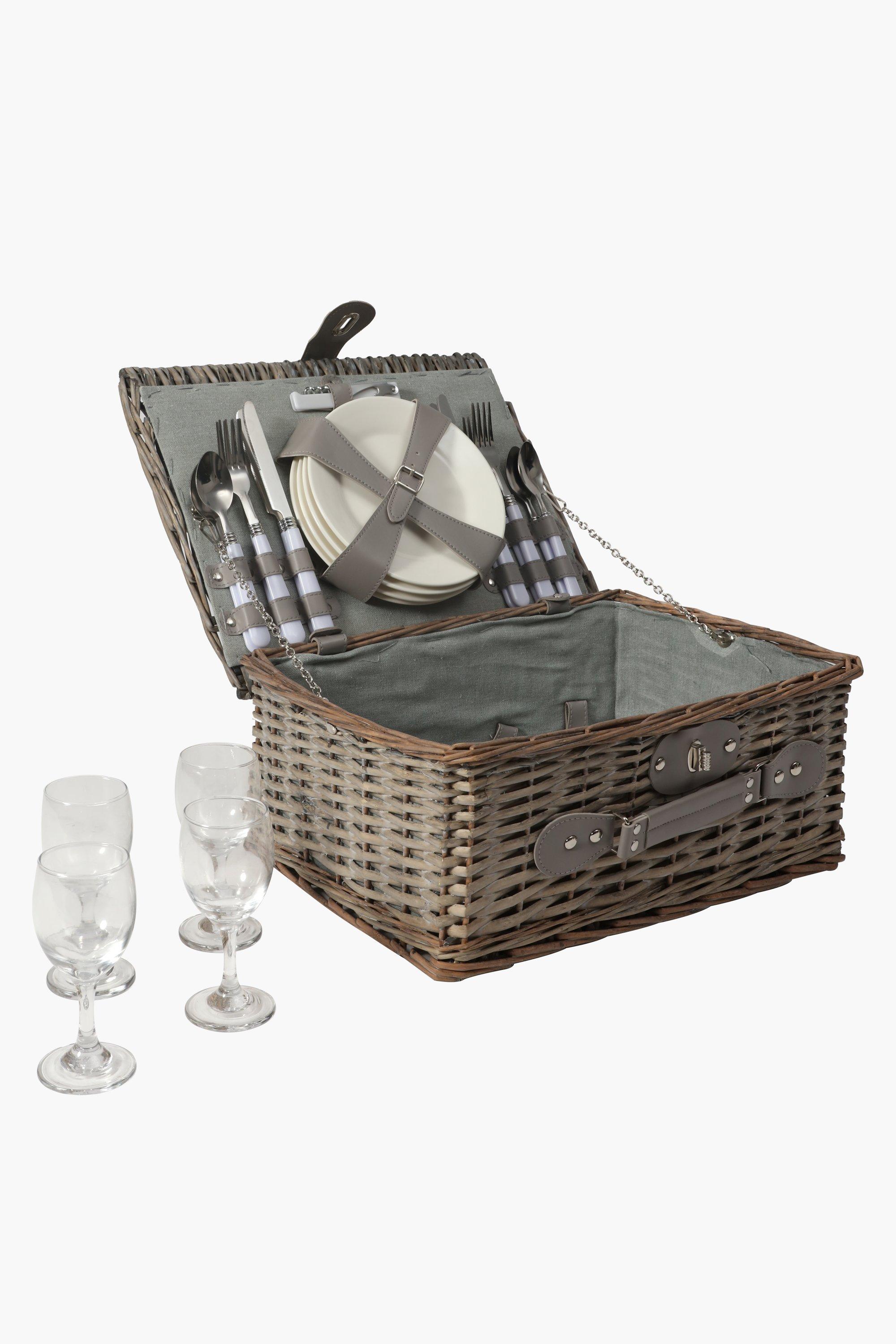 Picnic For 4 Basket Set