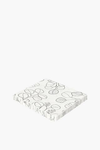 20 Pack Floral Serviettes