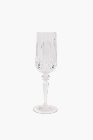 Facet Acrylic Champagne Flute