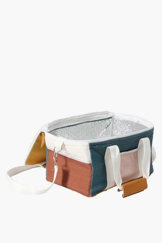 Geometric Pu Cooler Bag