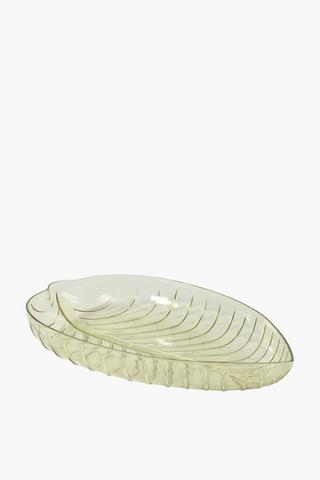 Plastic Leaf Platter Xl
