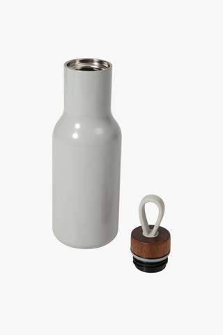 Cyan Bamboo Water Bottle, 600ml