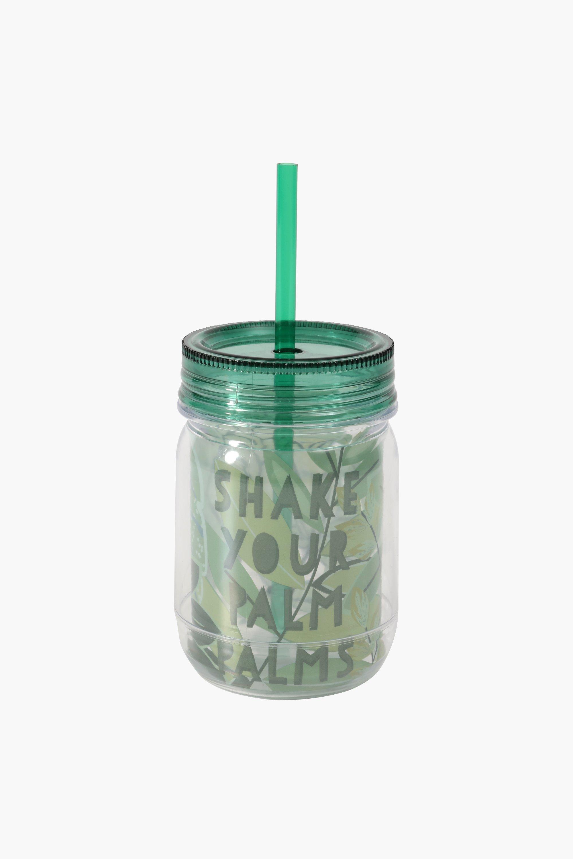 Floral Plastic Jam Jar, 600ml