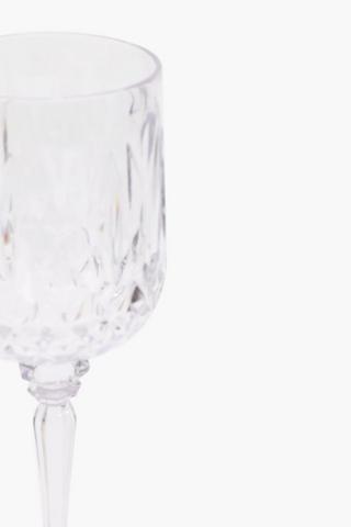 Facet Acrylic Wine Glass