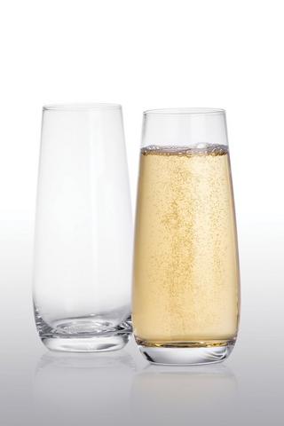 4 Pack Augusta Stemless Champagne Glasses