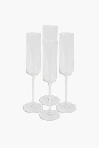 4 Pack Champagne Flutes
