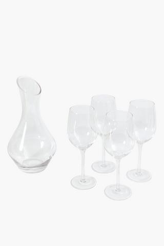 Carafe And Wine Glass Set