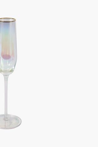 Rainbow Champagne Flute