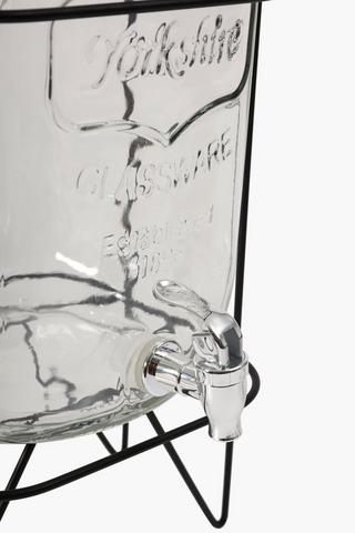Glass Dispenser With Metal Stand, 8l