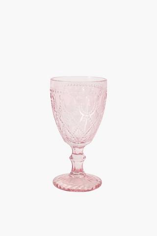 Pressed Glass Wine Glass