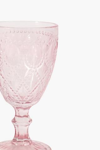 Pressed Glass Wine Glass